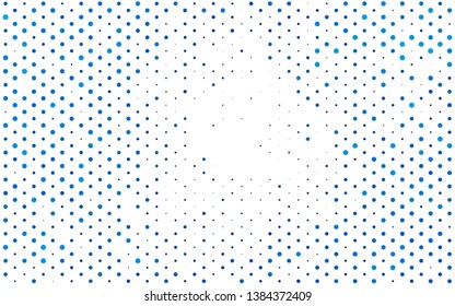 Light BLUE vector template with circles. Blurred decorative design in abstract style with bubbles. Template for your brand book.
