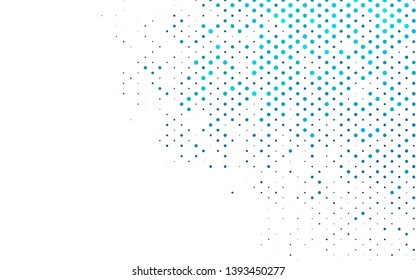Light BLUE vector template with circles. Blurred decorative design in abstract style with bubbles. Pattern for ads, leaflets.