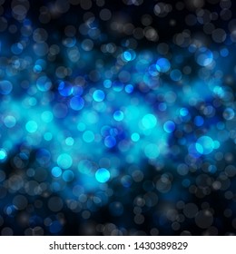 Light BLUE vector template with circles. Modern abstract illustration with colorful circle shapes. Pattern for booklets, leaflets.
