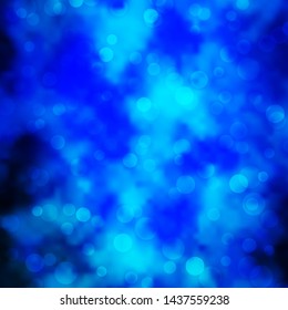 Light BLUE vector template with circles. Colorful illustration with gradient dots in nature style. Pattern for websites, landing pages.
