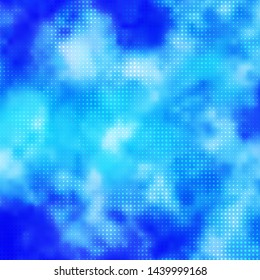 Light BLUE vector template with circles. Abstract decorative design in gradient style with bubbles. Design for your commercials.
