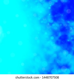 Light BLUE vector template with circles. Illustration with set of shining colorful abstract spheres. New template for your brand book.
