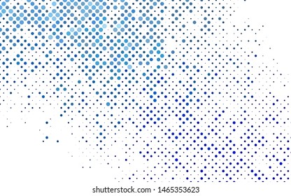 Light BLUE vector template with circles. Abstract illustration with colored bubbles in nature style. Pattern for ads, leaflets.