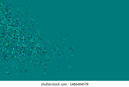 Light BLUE vector template with circles. Illustration with set of shining colorful abstract circles. Template for your brand book.