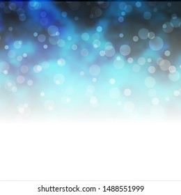Light BLUE vector template with circles. Abstract decorative design in gradient style with bubbles. Design for your commercials.