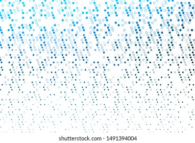 Light BLUE vector template with circles. Modern abstract illustration with colorful water drops. Pattern for ads, leaflets.