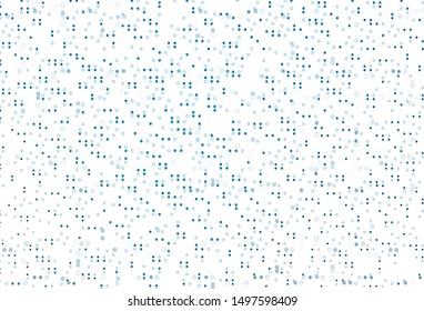 Light BLUE vector template with circles. Illustration with set of shining colorful abstract circles. Design for business adverts.