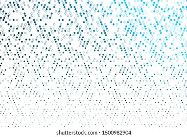 Light BLUE vector template with circles. Blurred bubbles on abstract background with colorful gradient. Pattern for beautiful websites.