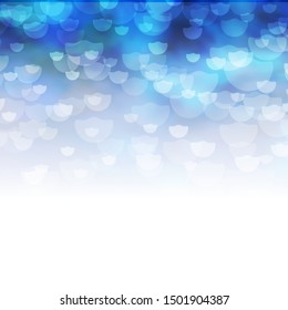Light BLUE vector template with circles. Illustration with set of shining colorful abstract spheres. New template for your brand book.