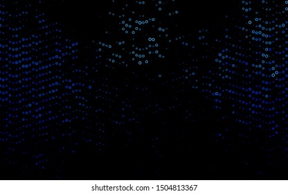 Light BLUE vector template with circles. Modern abstract illustration with colorful water drops. Pattern of water, rain drops.