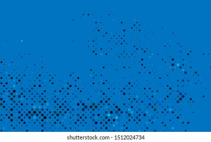 Light BLUE vector template with circles. Abstract illustration with colored bubbles in nature style. Design for posters, banners.