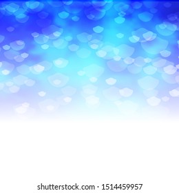 Light BLUE vector template with circles. Abstract illustration with colorful spots in nature style. Pattern for websites, landing pages.