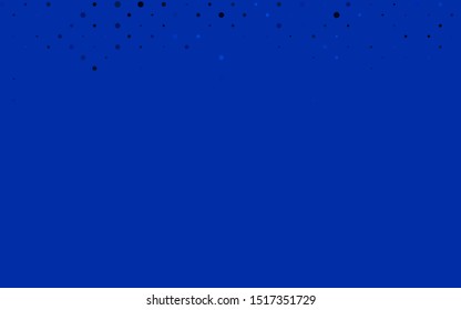 Light BLUE vector template with circles. Glitter abstract illustration with blurred drops of rain. Pattern for ads, leaflets.
