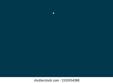 Light BLUE vector template with circles. Beautiful colored illustration with blurred circles in nature style. Completely new template for your brand book.