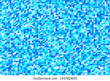 Light BLUE vector template with circles. Illustration with set of shining colorful abstract circles. Pattern for textures of wallpapers.