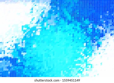Light BLUE vector template with circles. Illustration with set of shining colorful abstract circles. Pattern for textures of wallpapers.