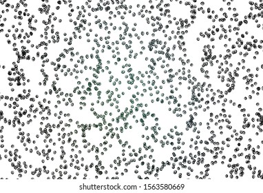 Light BLUE vector template with circles. Glitter abstract illustration with blurred drops of rain. Pattern for ads, leaflets.