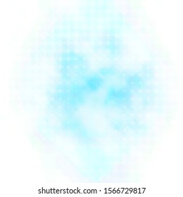 Light BLUE vector template with circles. Abstract colorful disks on simple gradient background. Pattern for booklets, leaflets.