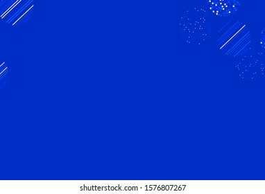 Light BLUE vector template with circles. Beautiful colored illustration with blurred circles in nature style. Pattern for ads, leaflets.