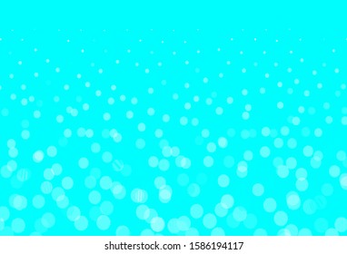 Light BLUE vector template with circles. Abstract illustration with colored bubbles in nature style. Design for poster, banner of websites.