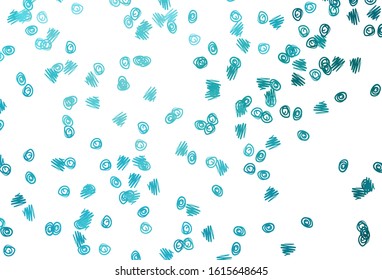 Light BLUE vector template with circles. Abstract illustration with colored bubbles in nature style. Design for posters, banners.