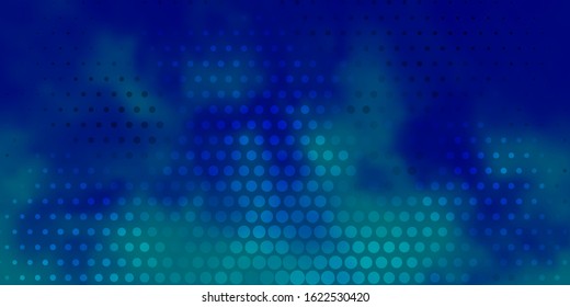 Light BLUE vector template with circles. Illustration with set of shining colorful abstract spheres. Pattern for wallpapers, curtains.