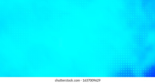 Light BLUE vector template with circles. Colorful illustration with gradient dots in nature style. Design for posters, banners.