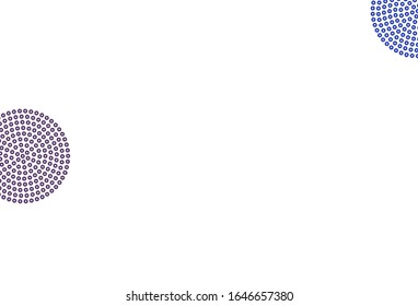 Plantilla vectorial AZUL claro con círculos. Decoración borrosa de estilo abstracto con burbujas. Patrón para sitios web hermosos.