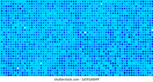 Light BLUE vector template with circles. Abstract decorative design in gradient style with bubbles. Pattern for wallpapers, curtains.