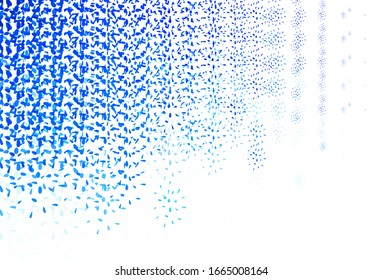 Light BLUE vector template with circles. Illustration with set of shining colorful abstract circles. Pattern for futuristic ad, booklets.