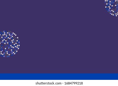 Light BLUE vector template with circles. Blurred decorative design in abstract style with bubbles. Pattern for beautiful websites.