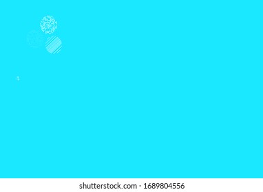 Light BLUE vector template with circles. Illustration with set of shining colorful abstract circles. New template for your brand book.