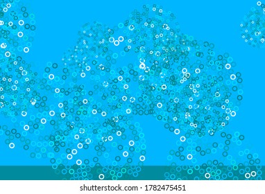 Light BLUE vector template with circles. Modern abstract illustration with colorful water drops. Pattern for ads, leaflets.