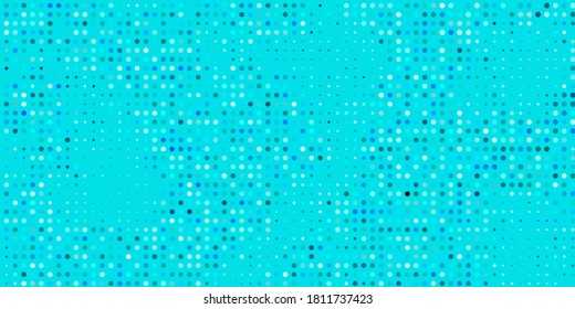 Light BLUE vector template with circles. Abstract decorative design in gradient style with bubbles. Pattern for business ads.