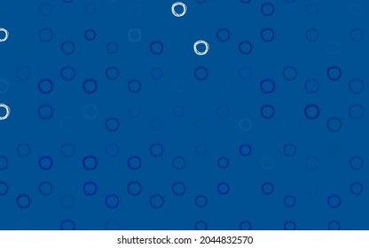 Light BLUE vector template with circles. Abstract illustration with colored bubbles in nature style. Design for poster, banner of websites.