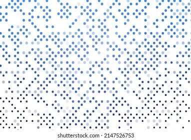 Light BLUE vector template with circles. Blurred decorative design in abstract style with bubbles. Pattern for beautiful websites.