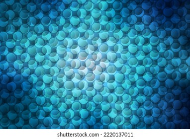 Light BLUE vector template with circles. Beautiful colored illustration with blurred circles in nature style. Pattern for beautiful websites.