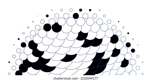 Light BLUE vector template with circles. Modern abstract illustration with colorful circle shapes. New template for a brand book.