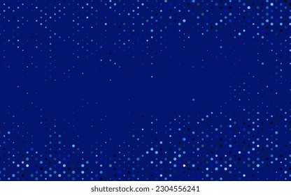 Light BLUE vector template with circles. Blurred bubbles on abstract background with colorful gradient. Design for posters, banners.