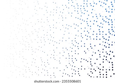 Light BLUE vector template with circles. Blurred bubbles on abstract background with colorful gradient. Design for business adverts.