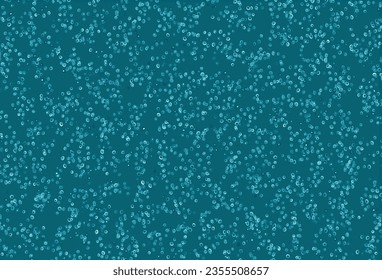 Leuchtende BLAU-Vektorvorlage mit Kreisen. Abstrakte Illustration mit farbigen Bläschen im Naturstil. Design für Unternehmenswerbung.