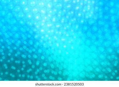 Light BLUE vector template with circles. Abstract illustration with colored bubbles in nature style. Design for your business advert.