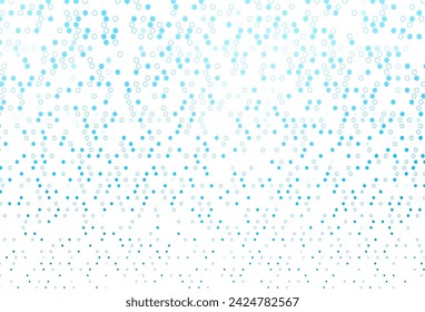 Light BLUE vector template with circles. Blurred decorative design in abstract style with bubbles. Completely new template for your brand book.