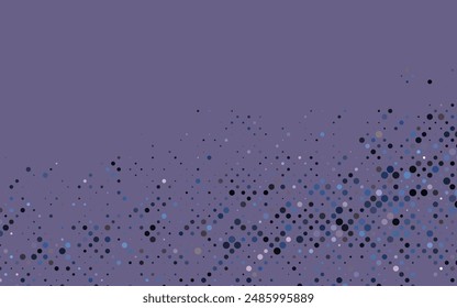 Light BLUE vector template with circles. Beautiful colored illustration with blurred circles in nature style. Template for your brand book.