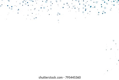 Light BLUE vector  template with circles. Blurred decorative design in abstract style with bubbles. The pattern can be used for beautiful websites.