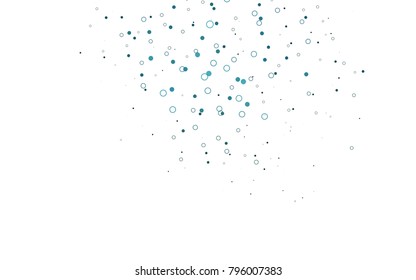 Light BLUE vector  template with circles. Illustration with set of shining colorful abstract circles. New design for ad, poster, banner of your website.