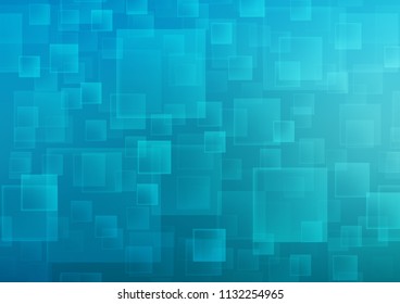 Light BLUE vector template with crystals, rectangles. Glitter abstract illustration with rectangular shapes. Smart design for your business advert.