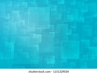 Light BLUE vector template with crystals, rectangles. Decorative design in abstract style with rectangles. Pattern can be used for websites.