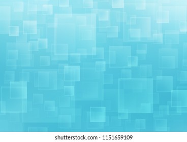Light BLUE vector template with crystals, rectangles. Glitter abstract illustration with rectangular shapes. Best design for your ad, poster, banner.