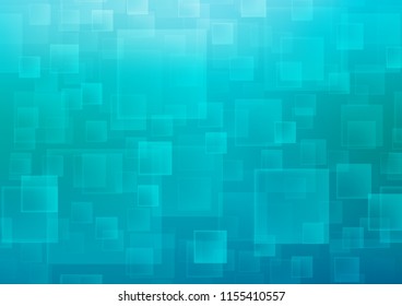 Light BLUE vector template with crystals, rectangles. Modern abstract illustration with colorful rectangles. The template can be used as a background.